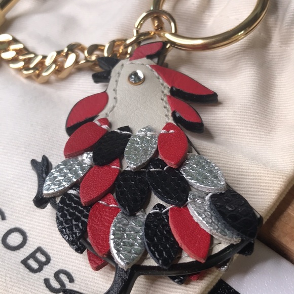 Marc Jacobs Year of the Rooster Leather Keychain Bag Charm with Gold Hardware - Picture 5 of 16
